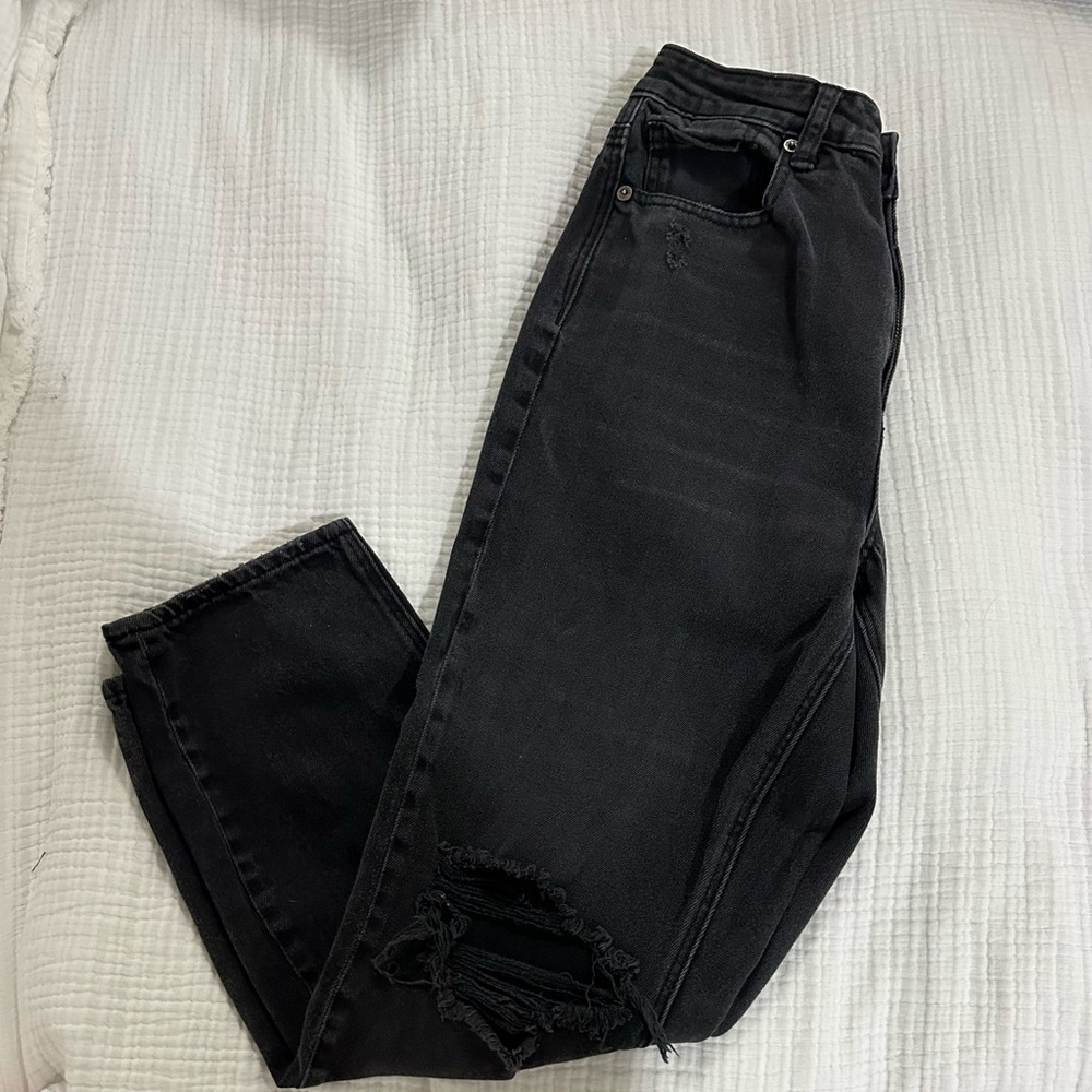 American Eagle Outfitters Black Mom Jeans